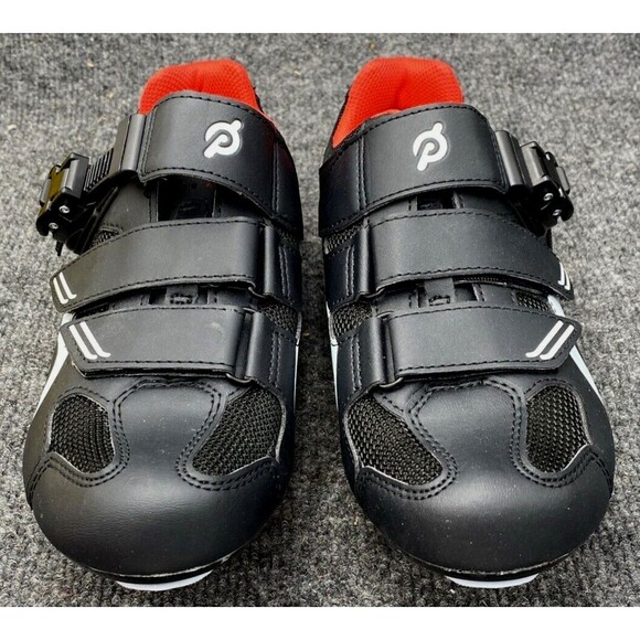 Peloton Indoor Spin Bike Cycling Shoes EU 40 With Red Look Delta Cleats J-21 main image 12